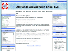Tablet Screenshot of ahaquilts.com